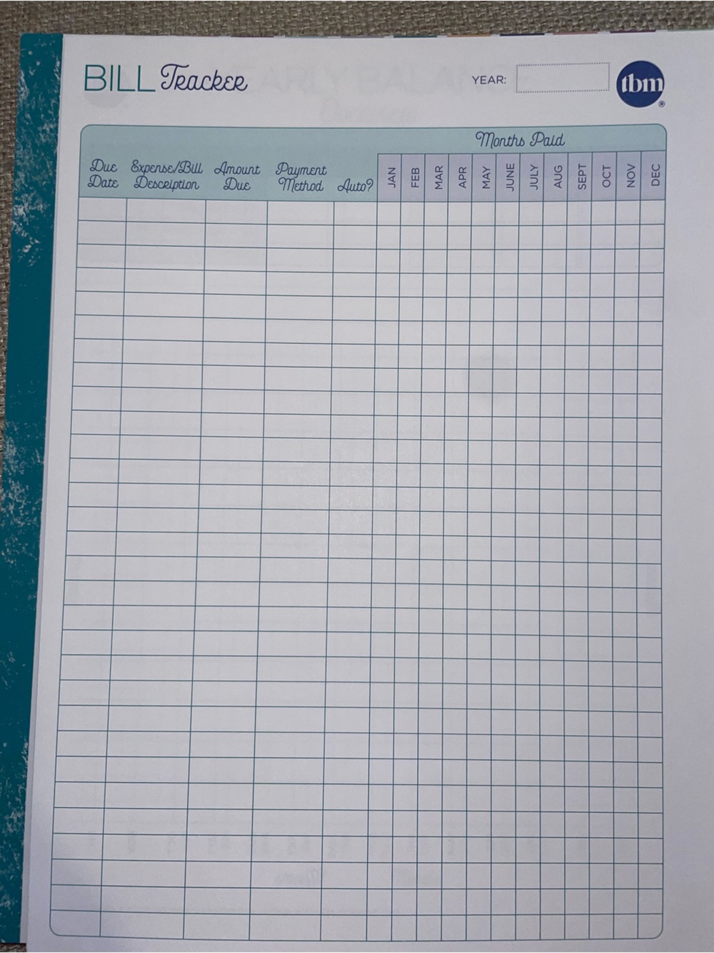 Full size budget by paycheck tbm budget spiral note book - Picture 11 of 15